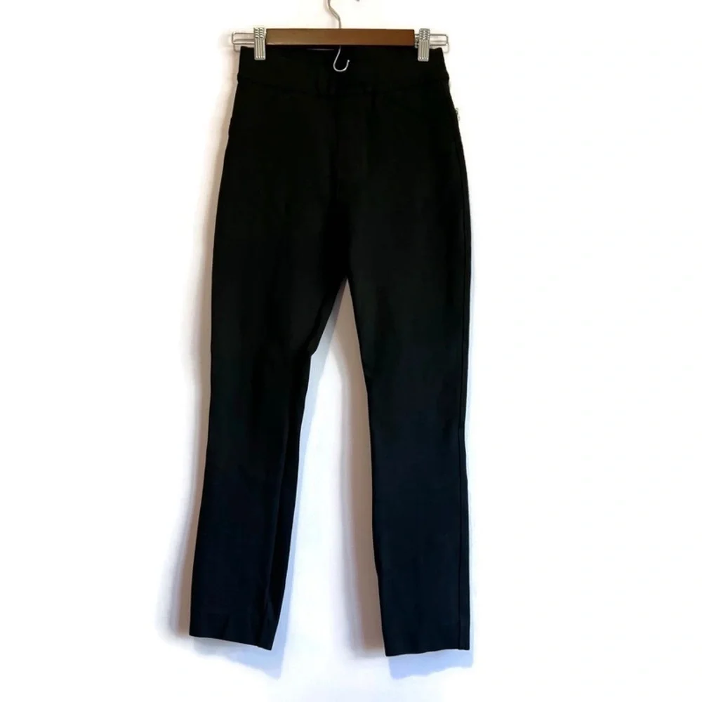 Spanx The Perfect Pant Ankle Slant Pocket Backseam Skinny Black size XS